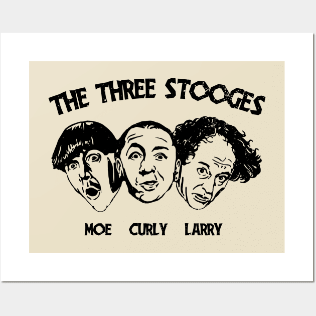 Classic Three Comedy Gift Men Women Wall Art by EulaWaltersPainting